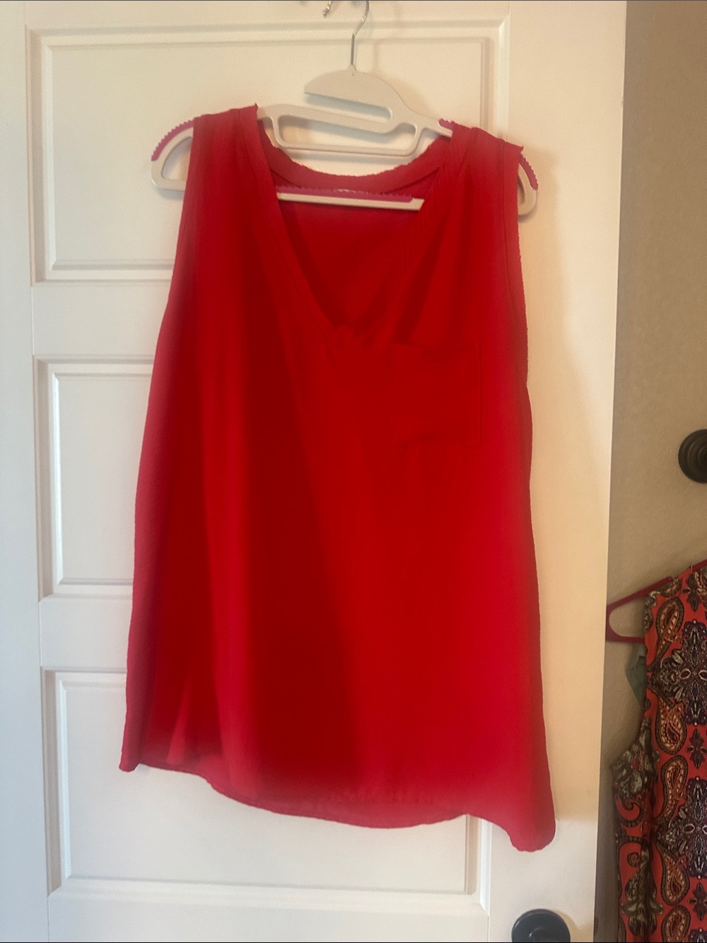 JODIFL Red Sleeveless V-Neck Camisole